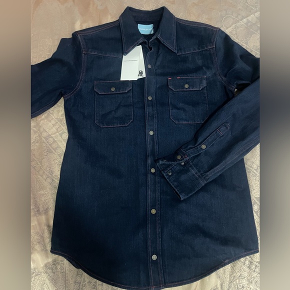 Calvin Klein Denim Shirt Jacket Sz 36/M - Picture 3 of 10